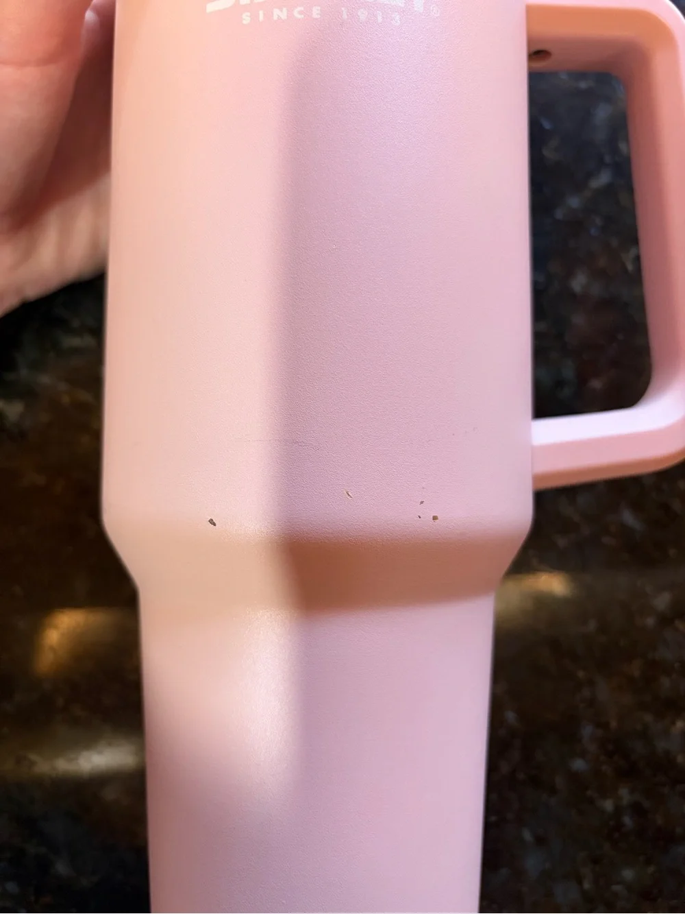 Stanley Pink Insulated Travel Mug with Handle